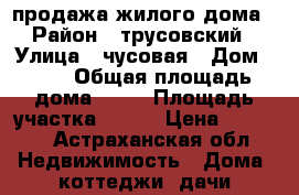 продажа жилого дома › Район ­ трусовский › Улица ­ чусовая › Дом ­ 16 › Общая площадь дома ­ 71 › Площадь участка ­ 487 › Цена ­ 1 800 - Астраханская обл. Недвижимость » Дома, коттеджи, дачи продажа   